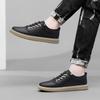 Fashion Brand Genuine Leather High Quality Men Shoes Casual Daily Trendy Sneakers Mens Black Comfortable Footwear Spring and Autumn 2024