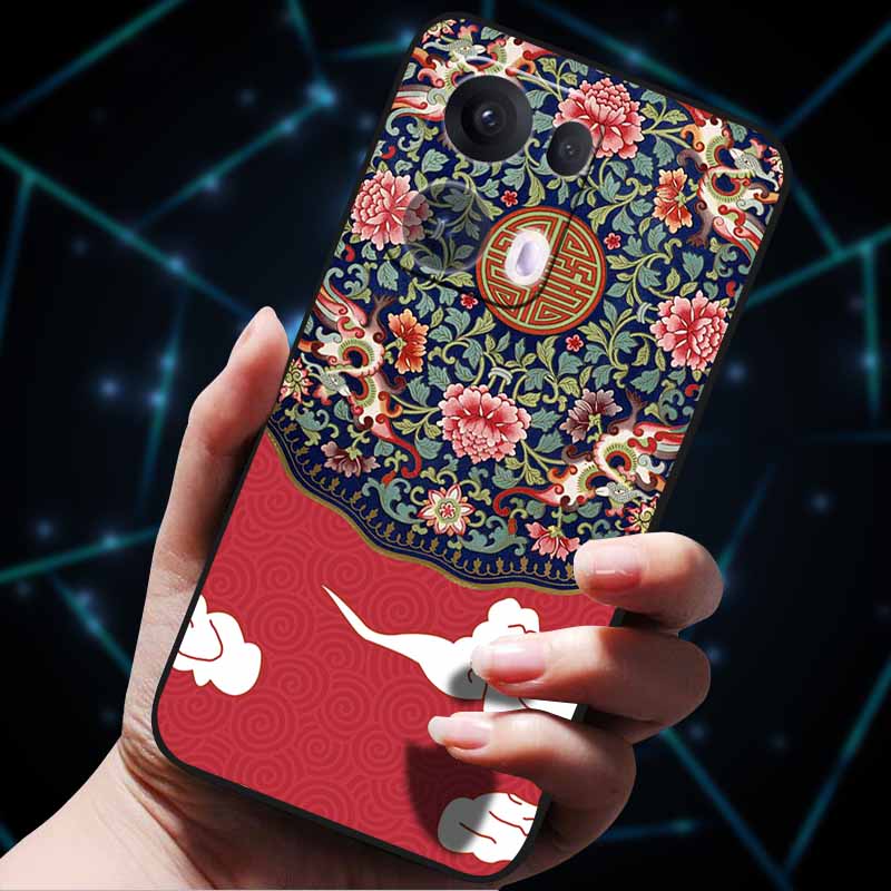 3D Цветочный тисненый чехол для OPPO Reno 13 Reno13 Pro 13F 5G, чехол из мягкого силикона для OPPO Reno13 Pro, задняя крышка