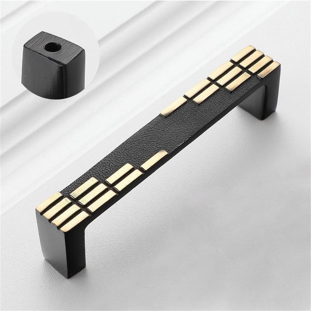 New Chinese Style Brass Drawer Pull 96mm Hole Centers C-Shaped Handle for Cabinet Wardrobe Cupboard
