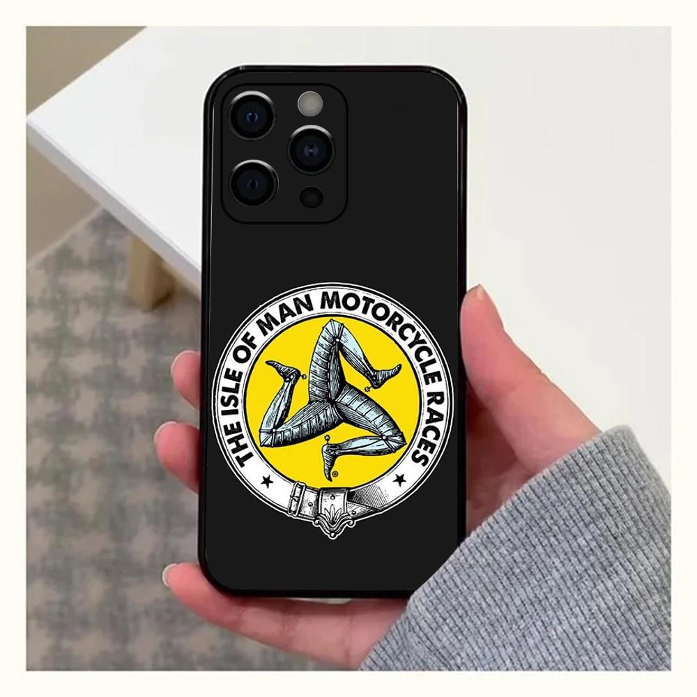 Чехол для телефона Герб Острова Мэн Для Apple iPhone 15,14,13,12,11,Pro,X,XS,Max,XR,Plus,Mini Мягкий черный чехол