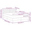 Boxspring Bed with Headboard Black 200 x 140 cm Velvet
