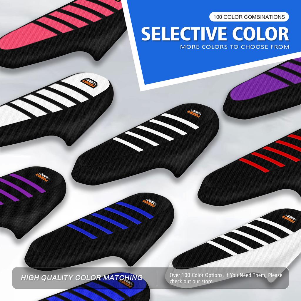 Powerzone Motorcycle Seat Cover For Ridstar Q20 Electric E Bike Soft Rubber Waterproof Non-slip Ribbed Motorcycle Accessories