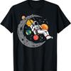 Astronaut Moon Swing Planets Space Galaxy Women Kids Men T-Shirt