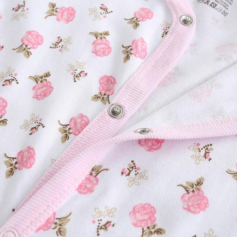 Одежда для маленьких девочек, хлопковая одежда с цветочным узором и длинными рукавами для новорожденных, комбинезоны, костюмы Infantil, одежда для малышей