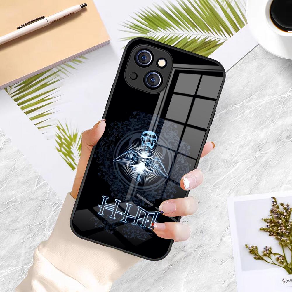 Его Адское Величество Чехол для Телефона Для IPhone 17 Pro Max 16 15 14 Pro Max 13 11 X Xs Xr 8 7Plus Стеклянная Крышка