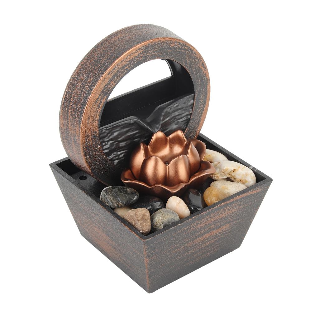 USB настольный фонтан со светодиодной подсветкой декоративный настольный фонтан-водопад для дома