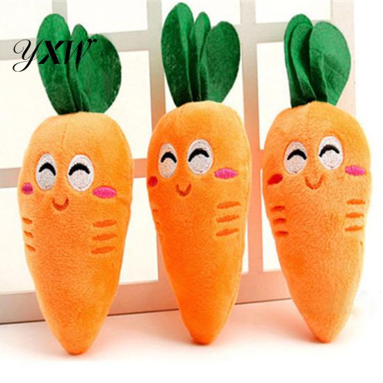 Home Squeaker Doll Pet Bright-colored Elastic Plush Toy for Chew