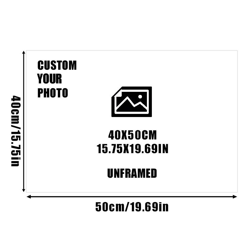 Персонализированный печатный постер Ваши фотографии на холсте Украшение дома Индивидуальный постер Домашние животные Свадьба Семья Искусство Живопись Для фестивалей, вечеринок, тематических мероприятий