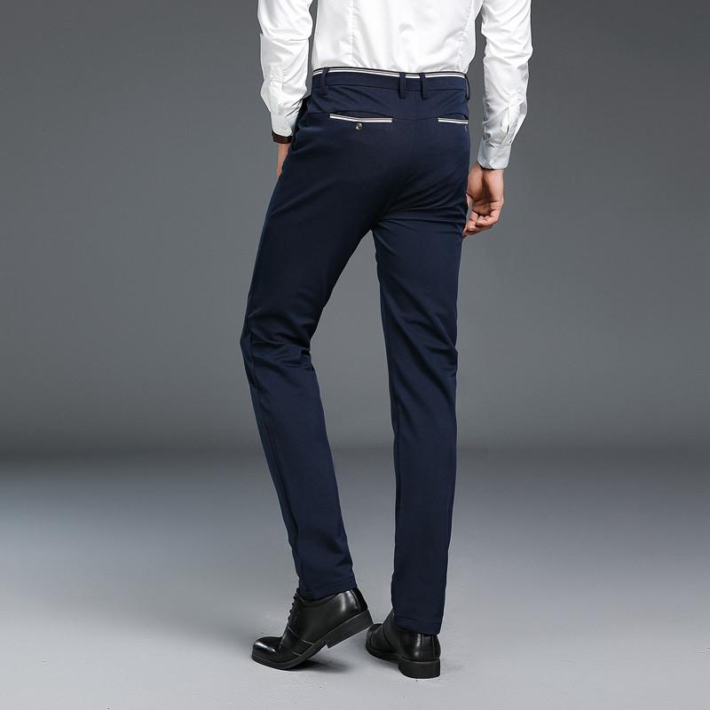 Premium Quality Fashion Young Men's Tight Slim Pants Casual Basic Stretched Trousers