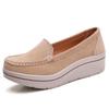 New Women Casual Shoes Slip On Loafers Fashion Comfortable Breathable Female Platform Height-Increasing Footwear