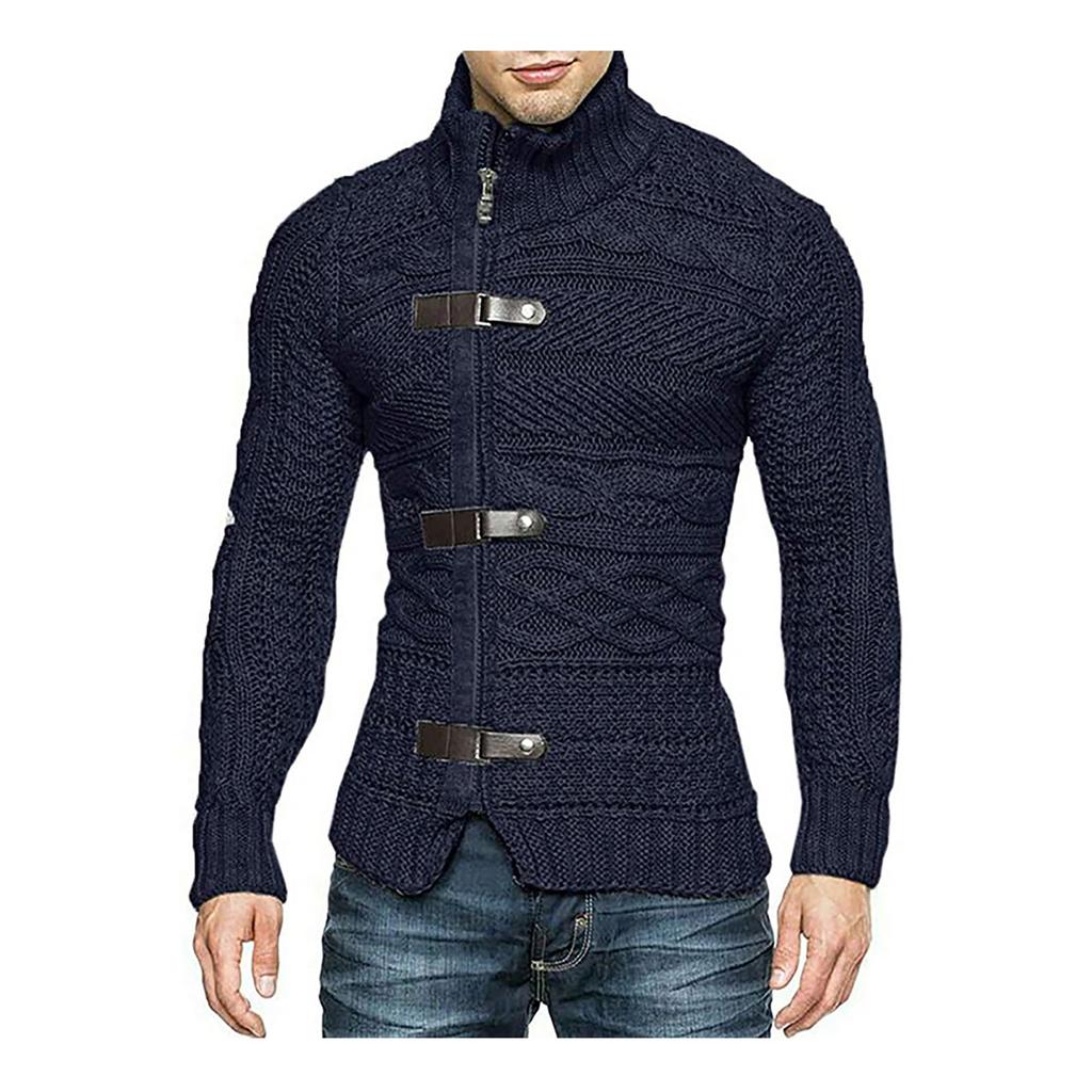 Мужской осенне-зимний пуловер, вязаный теплый джемпер, колье, свитер, блузка, топ, вязаный кардиган, пальто