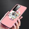 Cartoon Owl Cute Owls Phone Case For Samsung Galaxy S20 S21 FE S10 Lite Note 20 10 Lite S8 S9 S10E S10 Plus Ultra Black Cover