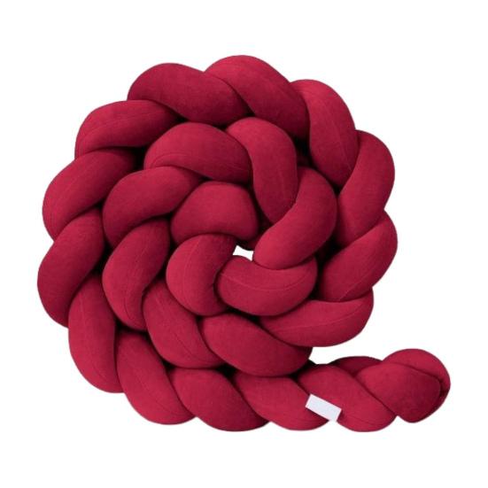 Decorative Cushion All-Around Protecting Sides And Corners of Beds And Sofa Soft PP Cotton Filling Three-Strand Braid Design Crib Braided Accessory