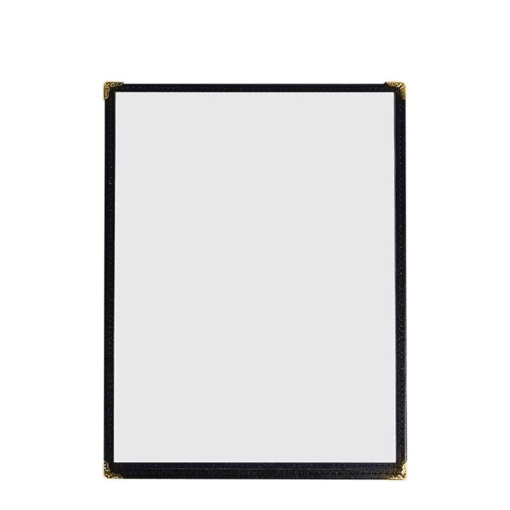 PVC Recipe Book Cover Transparent Menu Paper Holder Waterproof a4 Document Holder DIY Menu Making