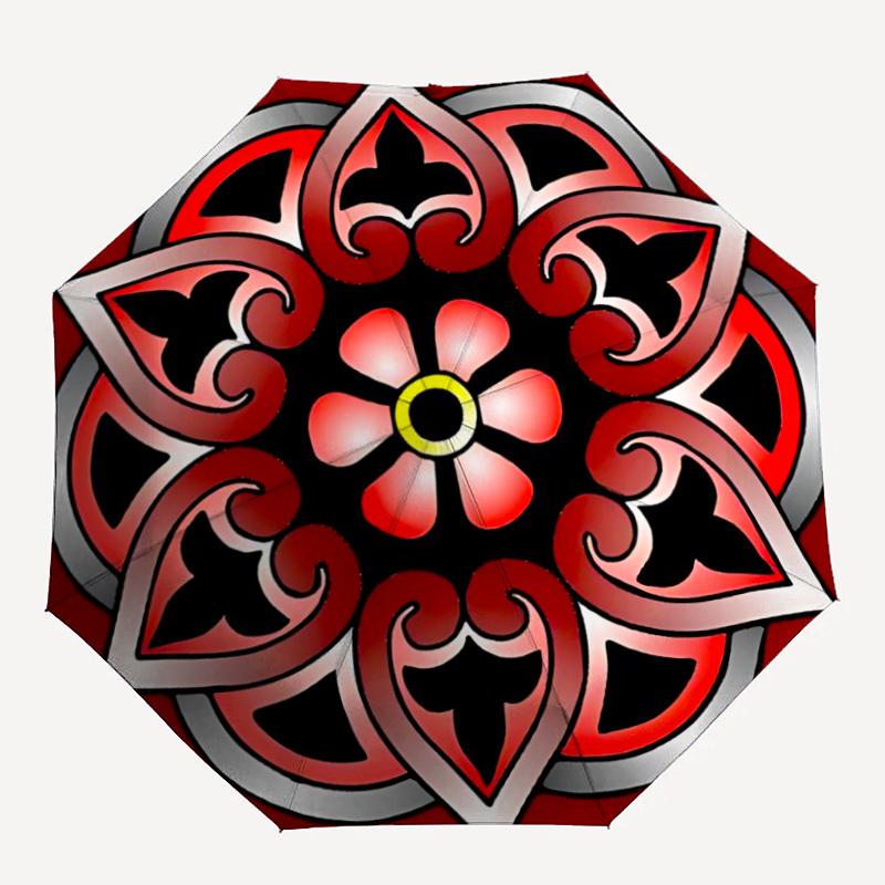 1PC Floral Ornament, Personality Umbrella with 8 Frames, Automatic Open, Durable Frame, Quality Craftsmanship yy250912145