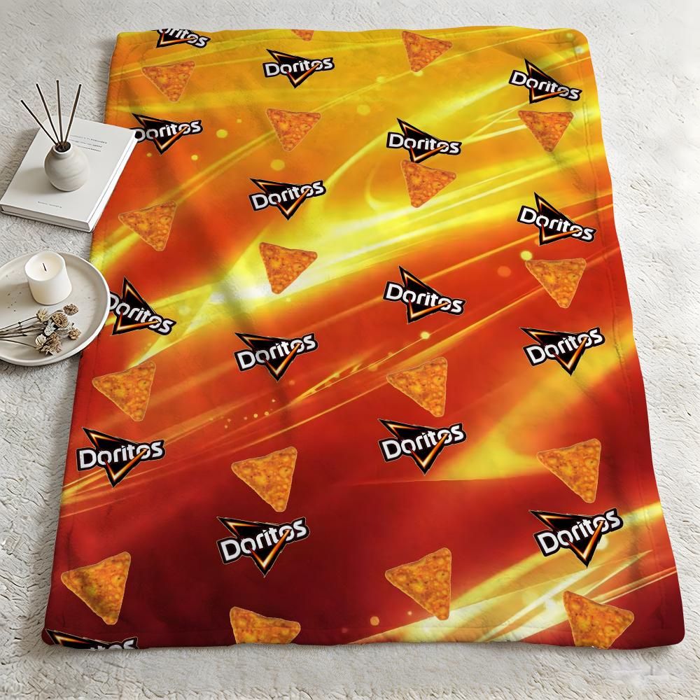 food DDoritoss Throw Warm Soft Flannel Blanket Multiuse for Sofa Bed Camping Travel Nap