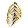 Golden 'Choreography' Designer Ring