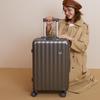 Stylish Japanese Suitcase: Durable, Universal-Wheel Trolley for Men & Women, Leather Finish, Perfect for Students.