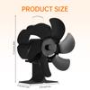 6-лопастной вентилятор для духовки с ручкой для переноски и защитой от перегрева Портативный тепловой вентилятор