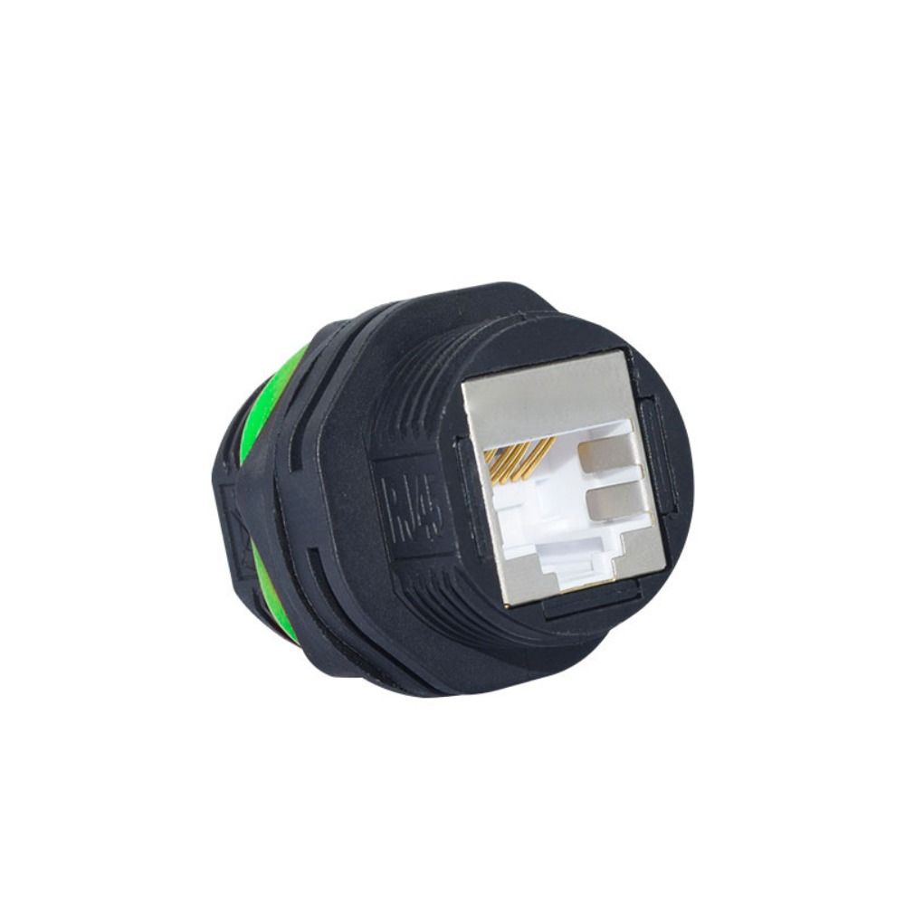 Разъем IP68 Водонепроницаемый RJ45 8-жильный Двойной размер M20 M23 Панельный Ethernet-адаптер Экранированный