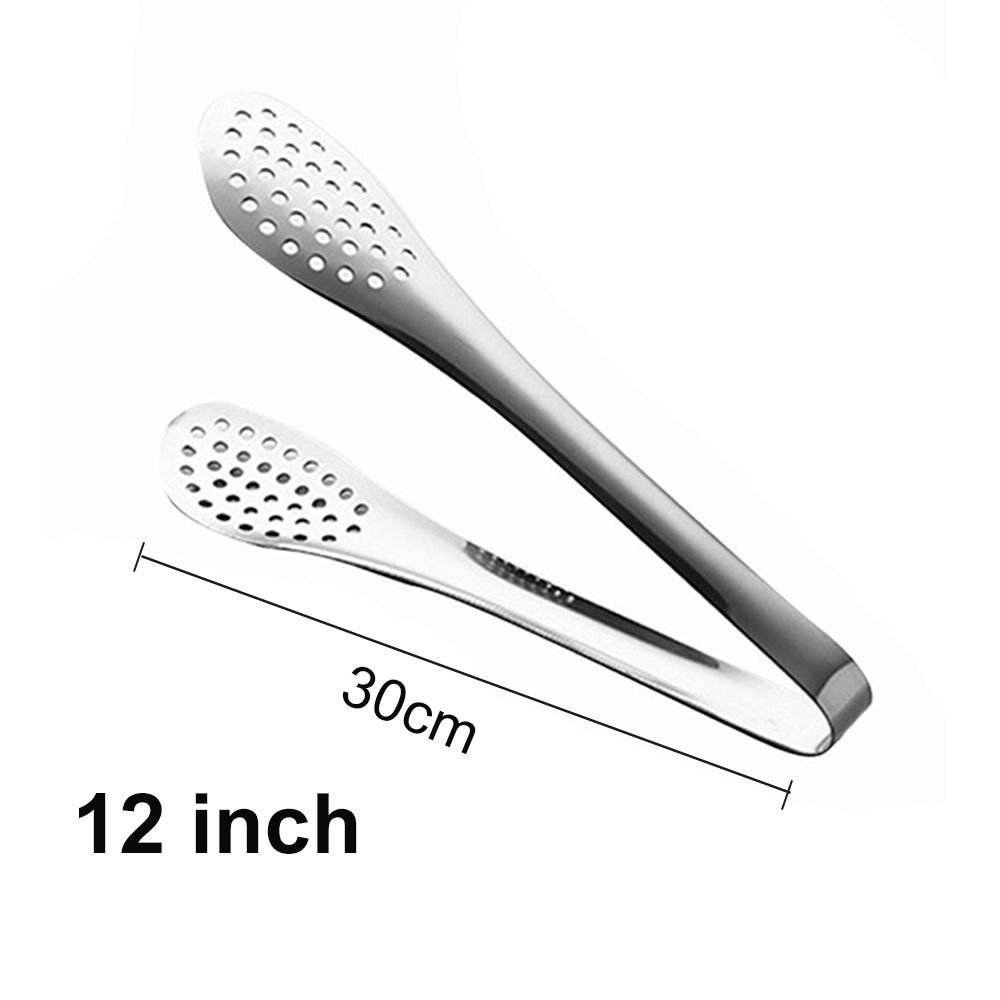 Utensils Barbecue Salad Serving Anti-heat Food Clip Buffet Clamp Stainless Steel BBQ Tongs