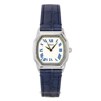 Женские часы Harlow Croco Leather с кремовым циферблатом, кварцевые, ES5425