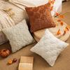 New Pumpkin Plush Pubice Pillow Embroidered Pillow Case Autumn Halloween Living Room Sofa Decorative Pillow Cushion