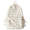 Student School Backpack Floral White School Bags Teenager Girls Cute Women's Backpack Brand Book Bag Nylon Rucksack