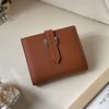 2025 Luxury Genuine Leather Women Wallets First Layer of Cowhide Short Purse H Hasp Bifold Wallet Branded Style Billfold Without Logo