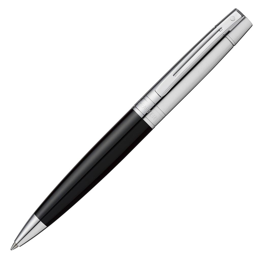 Sheaffer Ballpoint Black Officially Imported Pen, Oil-Based, 300mm, & Chrome, N2931451,