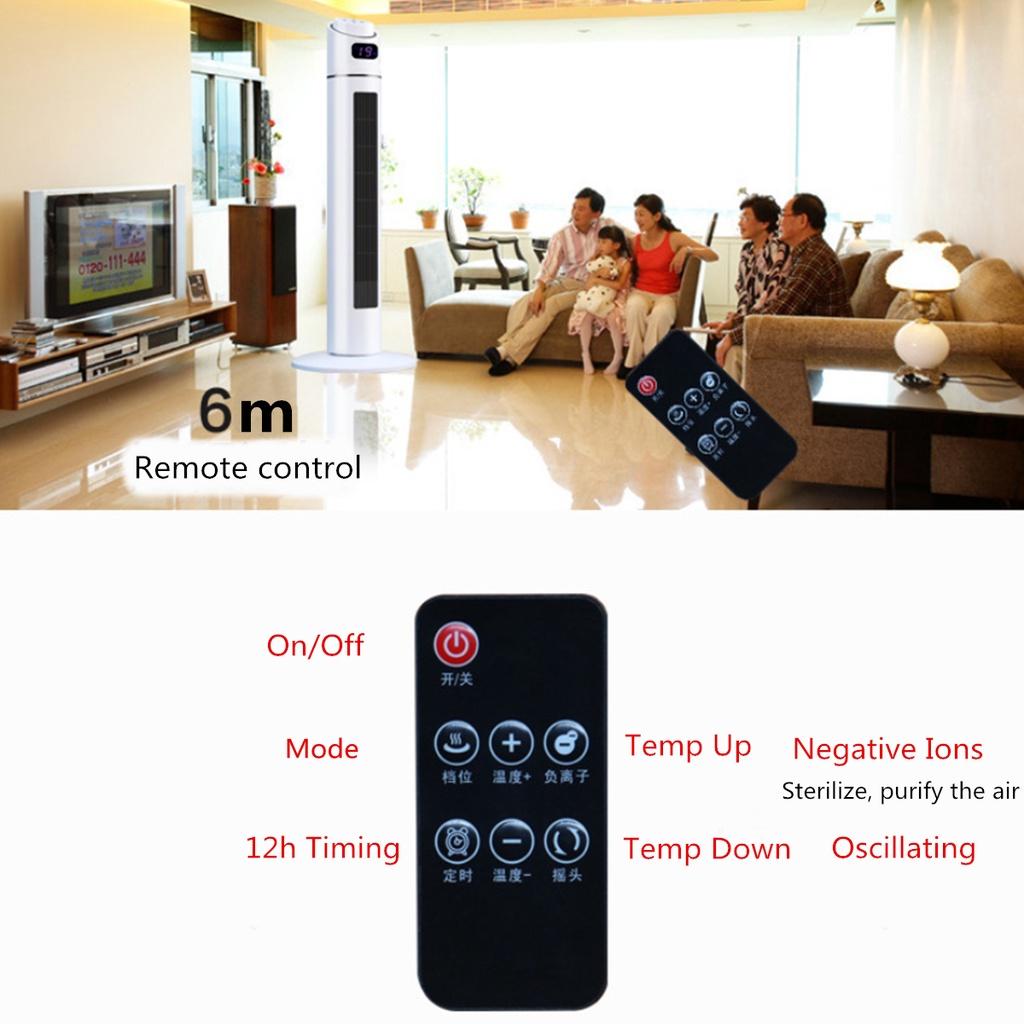 2000W 220V 3 Mode Digital Tower Heater Oscillating Space Heater Timer with Remote Control