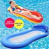 1PC with Mesh Hammock Floating Row Foldable Water Inflatable Recliner Adult Inflatable Floating Row Water Floating Bed