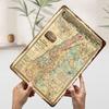 Map of Palestine Poster Customized Vintage Metal Signs Wall Art Retro Tin Plaque for Gaming Room Decoration Cozy Man Cave Decor