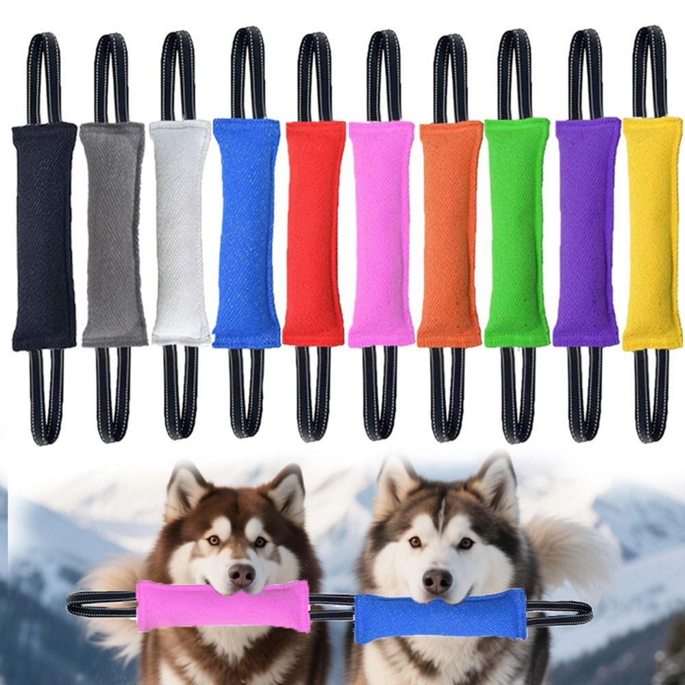 30cm Interactive Dog Tug Toy Jute Bite Pillow Chew Stick Fun Pet Companion Toy