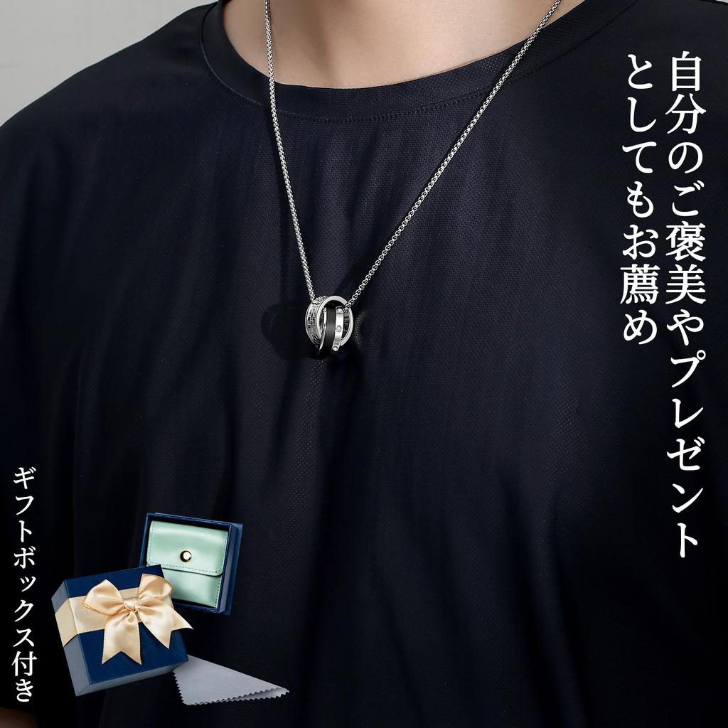 Ожерелье Титан Нержавеющая сталь Сплав Стекло Серебро Черный Аксессуар Ювелирные изделия Подарок Парень День рождения Популярный Годовщина Унисекс День Белый день