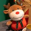 Ornaments Plush Pillow Christmas Elk Plush Toy Deer Plush Doll Animal Doll Santa Claus Stuffed Toy
