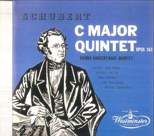CD ВЕНСКИЙ КОНЦЕРТХАУС КВАРТЕТ ГЮНТЕР Струнный квинтет Шуберта До мажор CD2 WESTMINSTER Южная Корея Классика Б/У