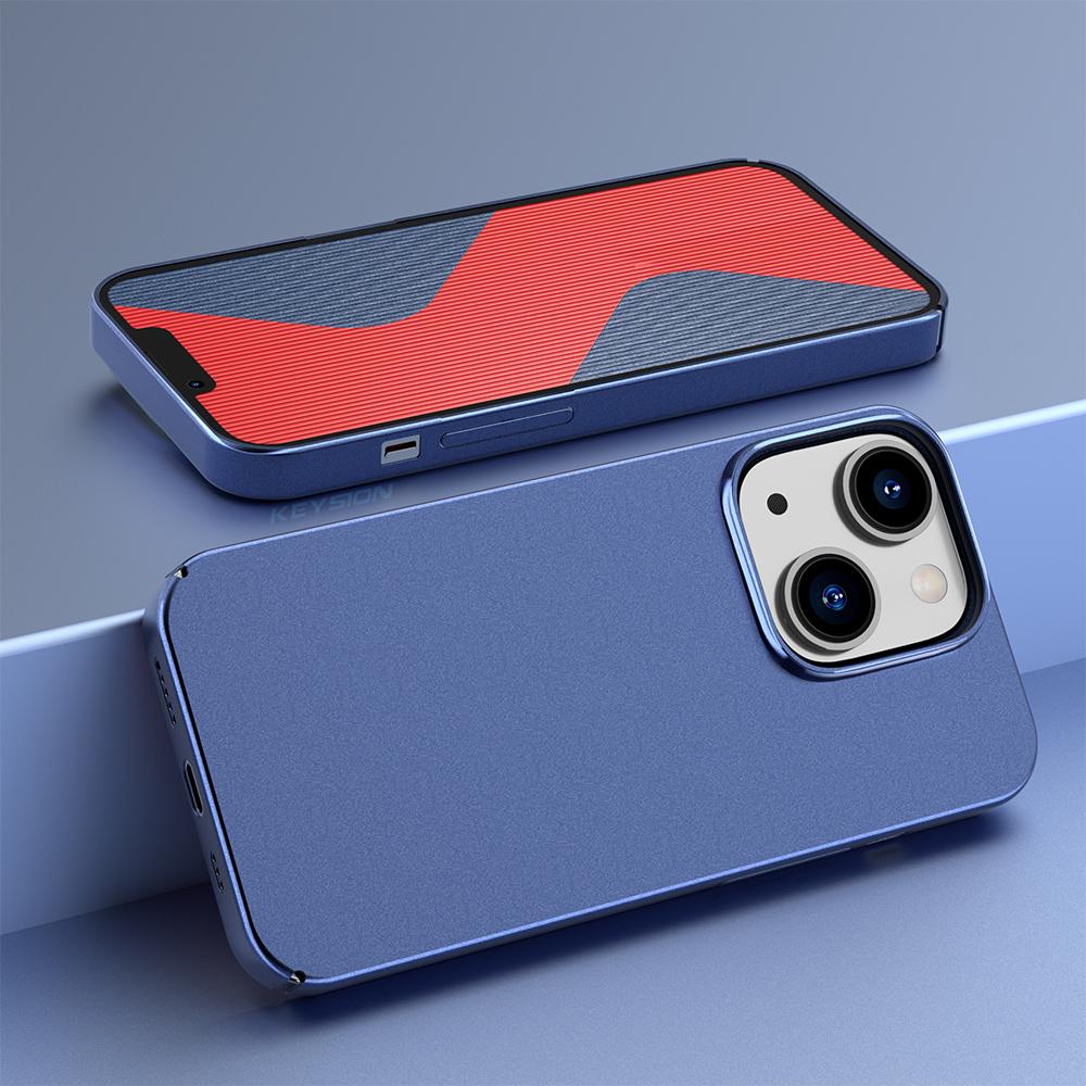 KEYSION Противоударный матовый чехол для iPhone 15 Pro Max 15 Plus, жесткая задняя крышка для телефона из ПК для iPhone SE 2022 11 12 13 14 15 Pro Max