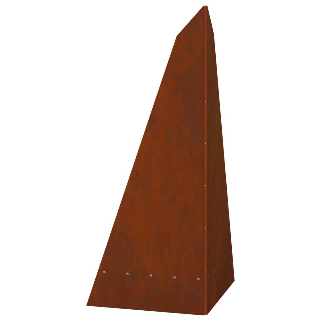Fire Pit Brown 58 x 40 x 100 cm Weatherproof Steel