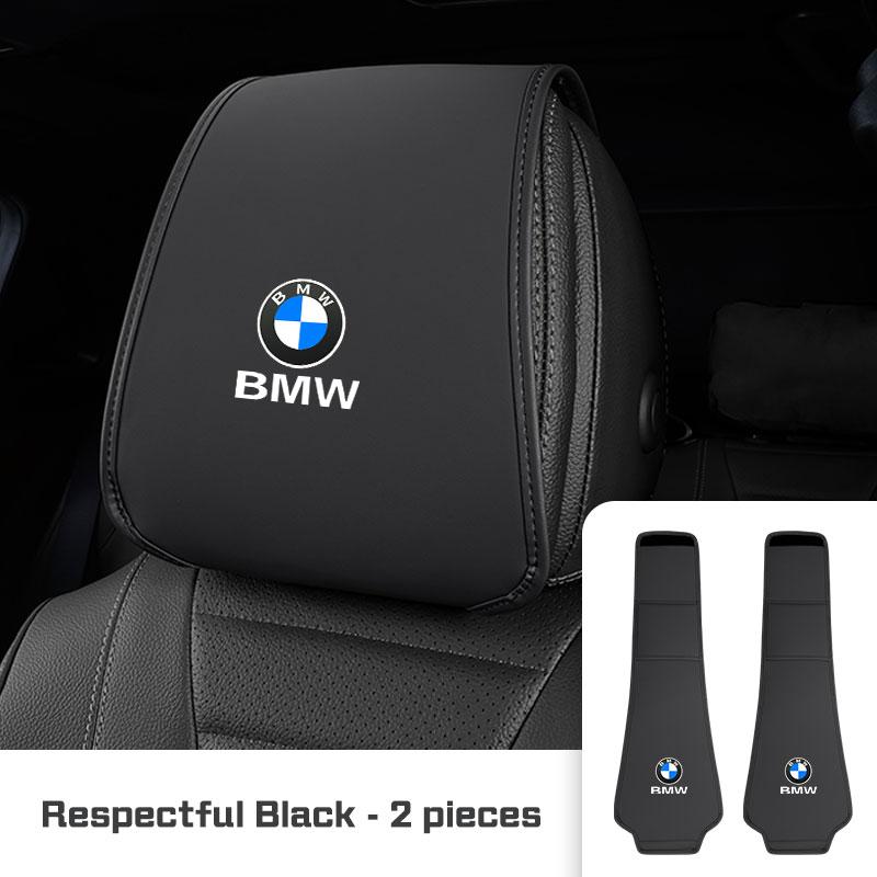 Leather Car Seat Headrest Protective Cover Accessories For BMW 1 2 3 4 5 6 7 Series G20 G30 F48 E90 E36 F30 F10 X1 X3 X4 X5 X6X7 II9