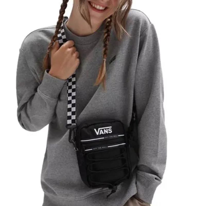 Vans Нейлон С Полиэстером Наплечная Сумка, Сумка Через Плечо Обычная Унисекс Черная Vans VN0A48HKY28