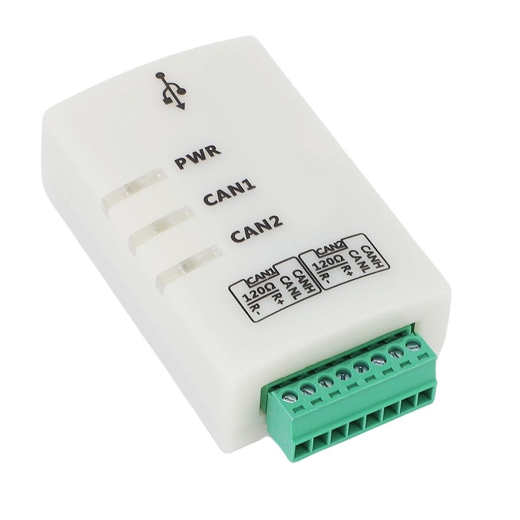 USB to CAN 2A Adapter Dual Channel CAN Bus Analyzer Intelligent Converter Debugger with Isolation for Automotive