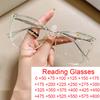New Fashion Green Reading Glasses Luxury Women Designer Anti Blue Light Glasses Elegant Female Ultralight Cat Eye Eyewear Frames