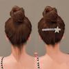 Acrylic Rhinestone Star Hair Comb Pentagram Star Extra Hair Holder  Daily