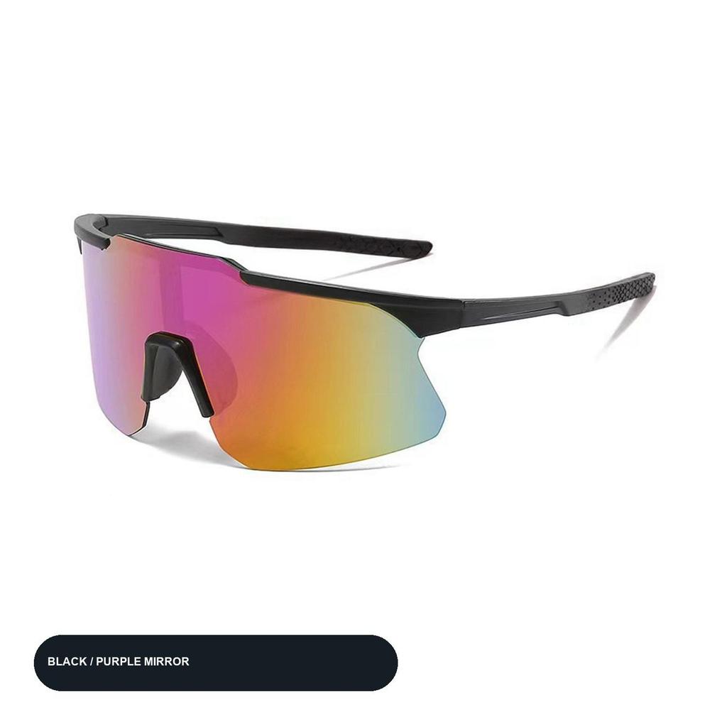 Cycling Sunglasses for Men Women, Windproof Shield Sports Glasses, Wraparound Eyewear for Biking Running Hiking Outdoor Sports