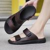 Fashion Summer Men's Sandals Outdoor Mens Slippers Comfortable Beach Casual Shoes Non-slip Breathable Roman Shoes Flip-Flop Garden Shoes