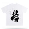 New Summer Novel Creative Black and White Mickey Print Plus Size Womens Tshirt Casual Loose YK Round Neck Womens Top