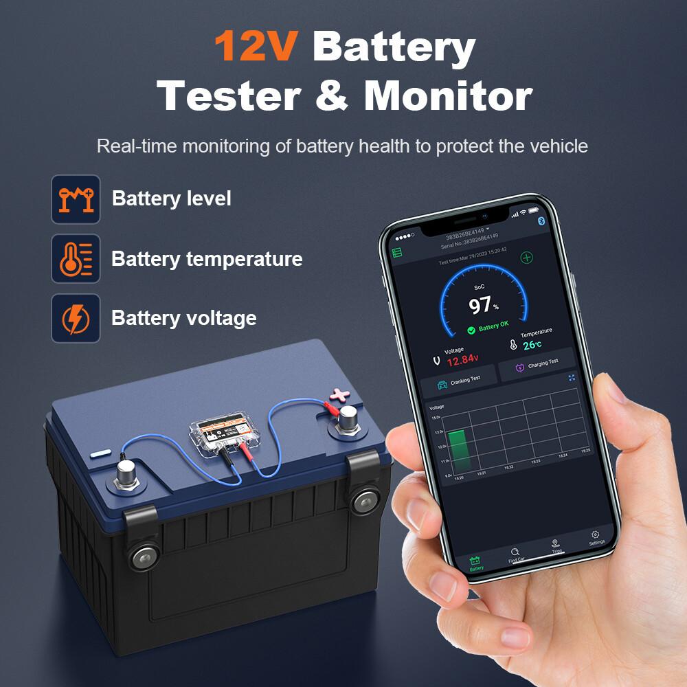BM200 Автомобильный монитор аккумулятора Bluetooth Тестер аккумулятора Инструмент для проверки запуска и зарядки