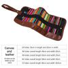 School Office Supplies 20 Hole Roll Up Pouch Pen Bag Pen Case Pen Curtain Stationery Organizer