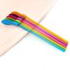 10 шт. 2 в 1 ложки для соломинок, многоразовые коктейльные трубочки для молочных коктейлей, ложка для смузи, съемная ложка для фруктовых пюре, густых напитков, кофе, мороженого